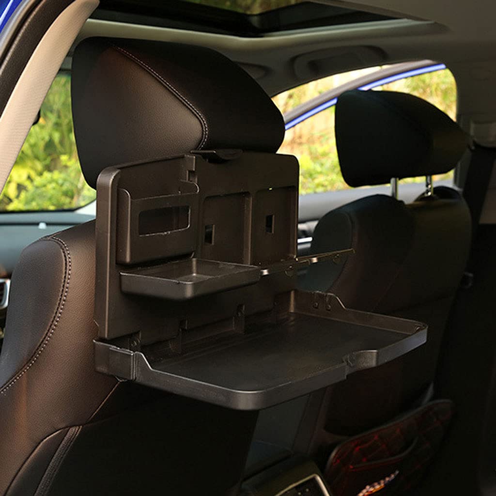 Foldable Car Tray Table for Passenger Seat - Portable Laptop Desk & Food Tray for Eating, Working, or Snacking on the Go | Perfect for Road Trips, Commuting & Travel Accessories