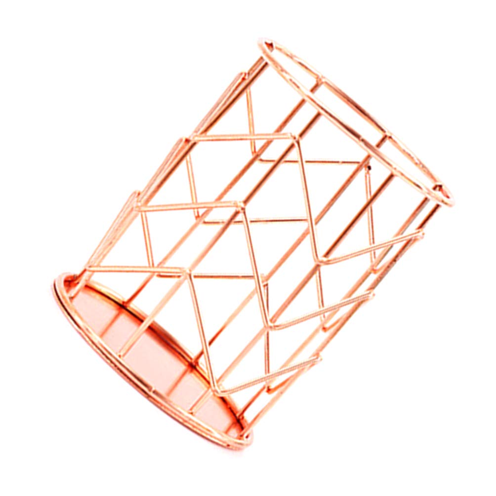 DOITOOL 1pc Iron Multifunctional Desk Organizer - Pen Holder, Makeup Brush Organizer, Stationery Storage for School, Office & Home Use - Perfect for Desk Organization and Workspace Decoration