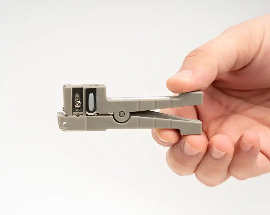 Compact Fiber Slitter and Ring Tool for 0-0.250 OD - Precision Fiber Optic Cable Cutting & Stripping Tool - Ideal for Network Installations & Telecom Repairs