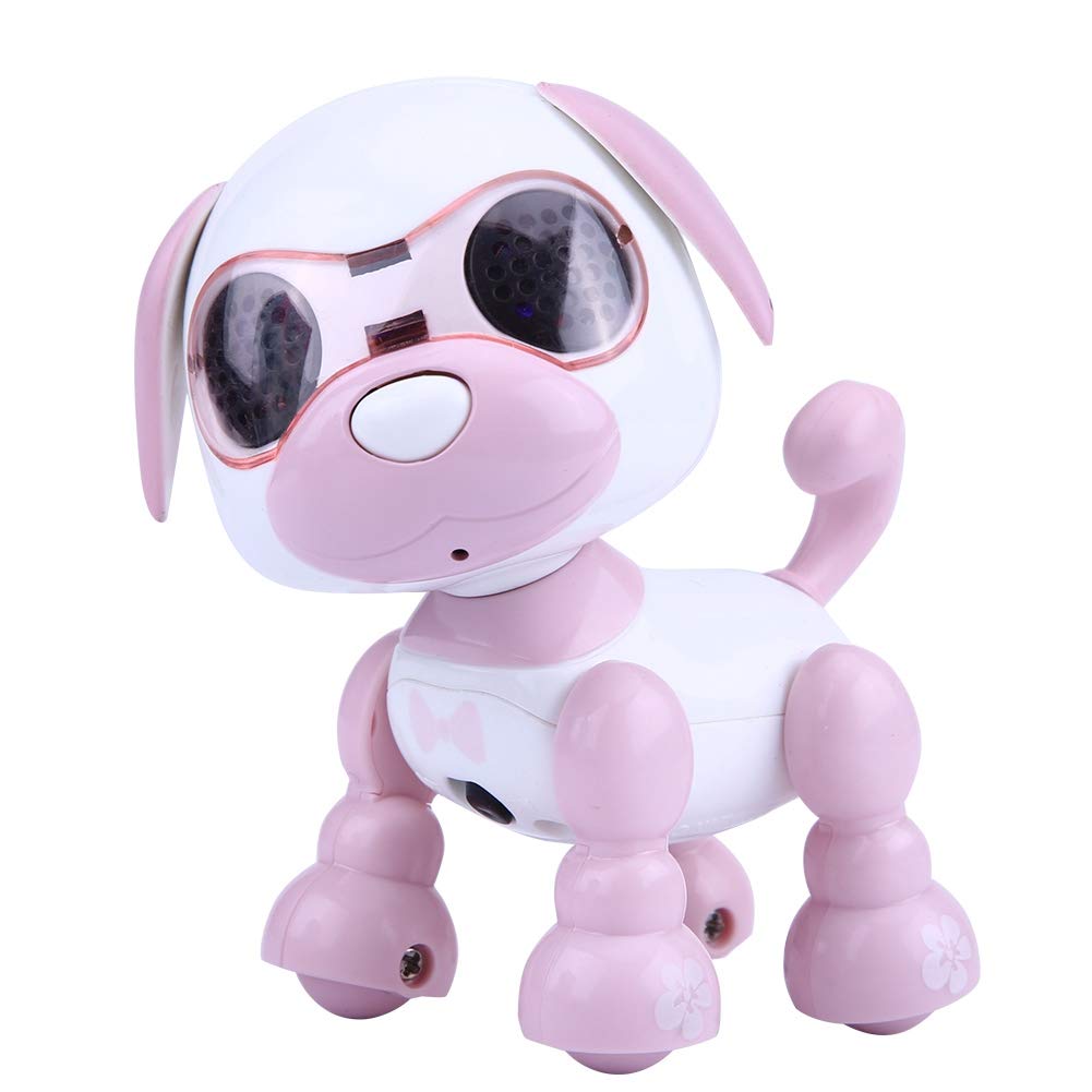 Smart Interactive Robot Dog Toy for Kids - Electronic Walking Puppy with LED Lights & Sounds - Educational STEM Learning Toy for Boys & Girls (Pink) | Perfect Gift for Birthday, Christmas & Indoor Playtime