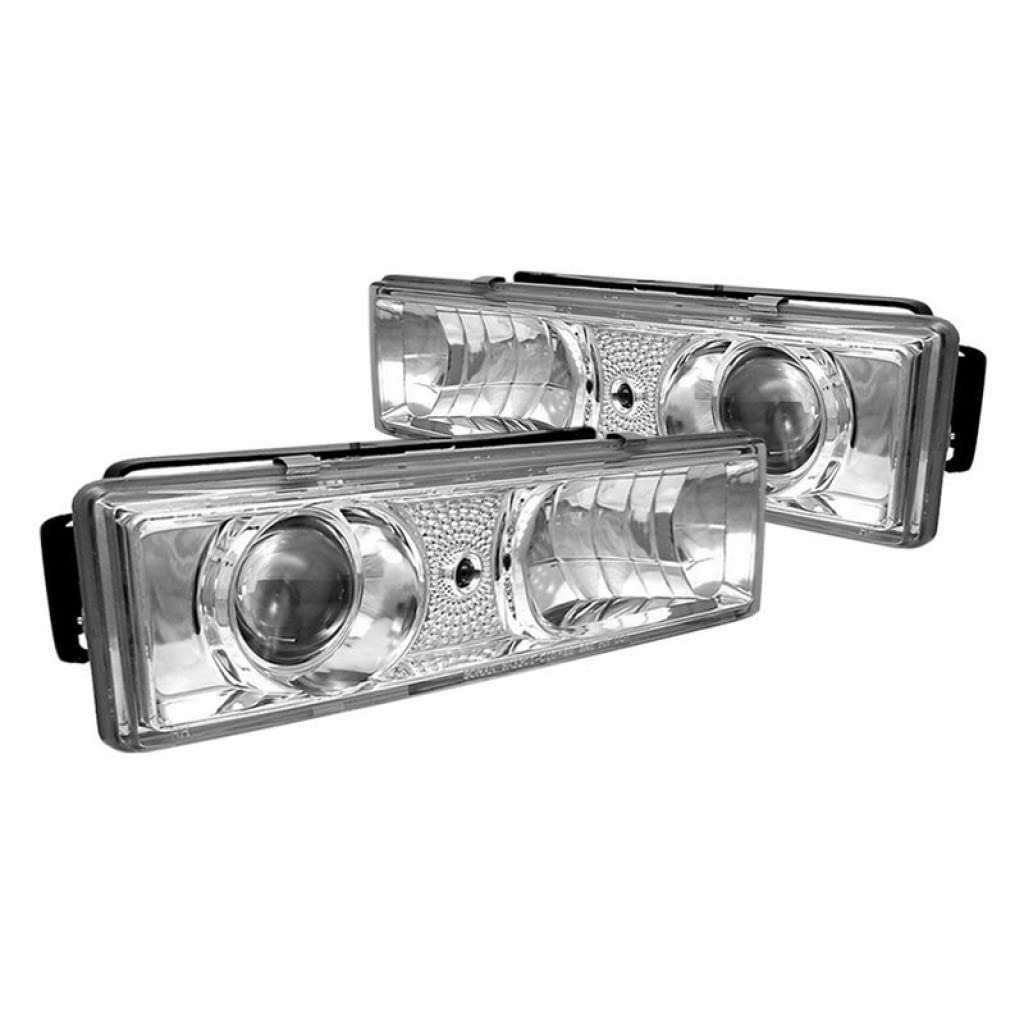 1995-1999 Chevy Tahoe Spyder Projector Headlights Pair - LED Chrome High 9005 (5009296) | Durable Replacement for Night Driving & Off-Road Adventures