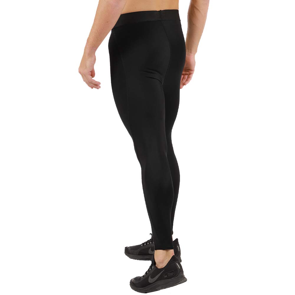 Insta Slim Men's High Compression Leggings with Targeted Support Panels - Workout Shapewear for Running, Gym & Training - 1PT5394
