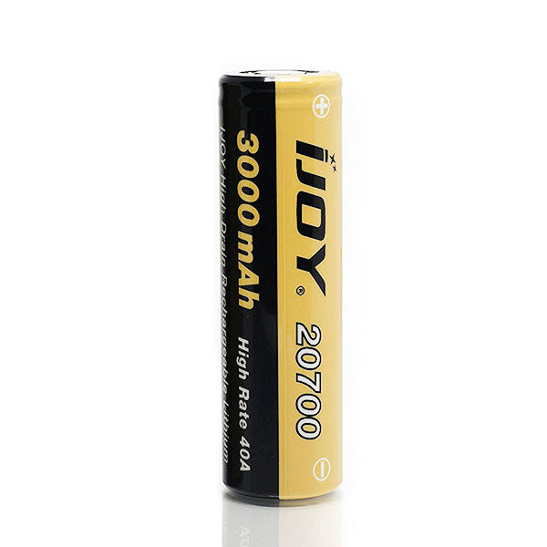 IJOY 20700 Rechargeable Li-ion Battery 40A 3000mAh - High Power Battery for Vape Mods, Flashlights & Portable Electronics - Perfect for Vaping, Camping & Emergency Power Backup