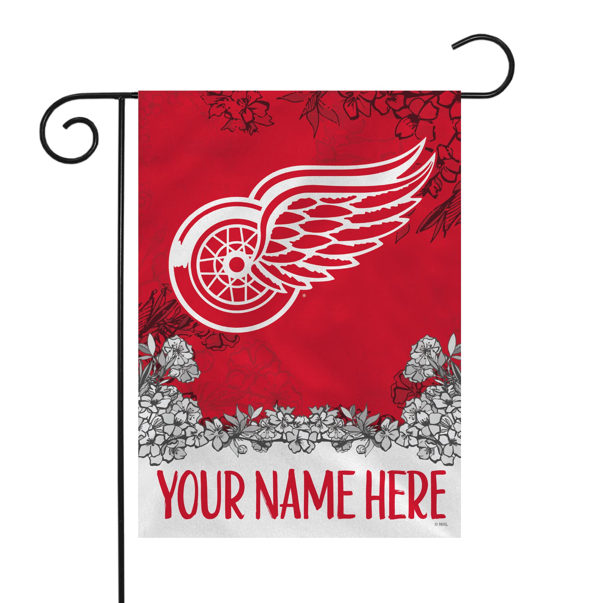 Personalized NHL Hockey Double-Sided Garden Flag 13x18 Inches - Rico Industries Official Licensed Team Flags for Outdoor Yard Decor, Sports Fan Gifts & Game Day Party Decorations