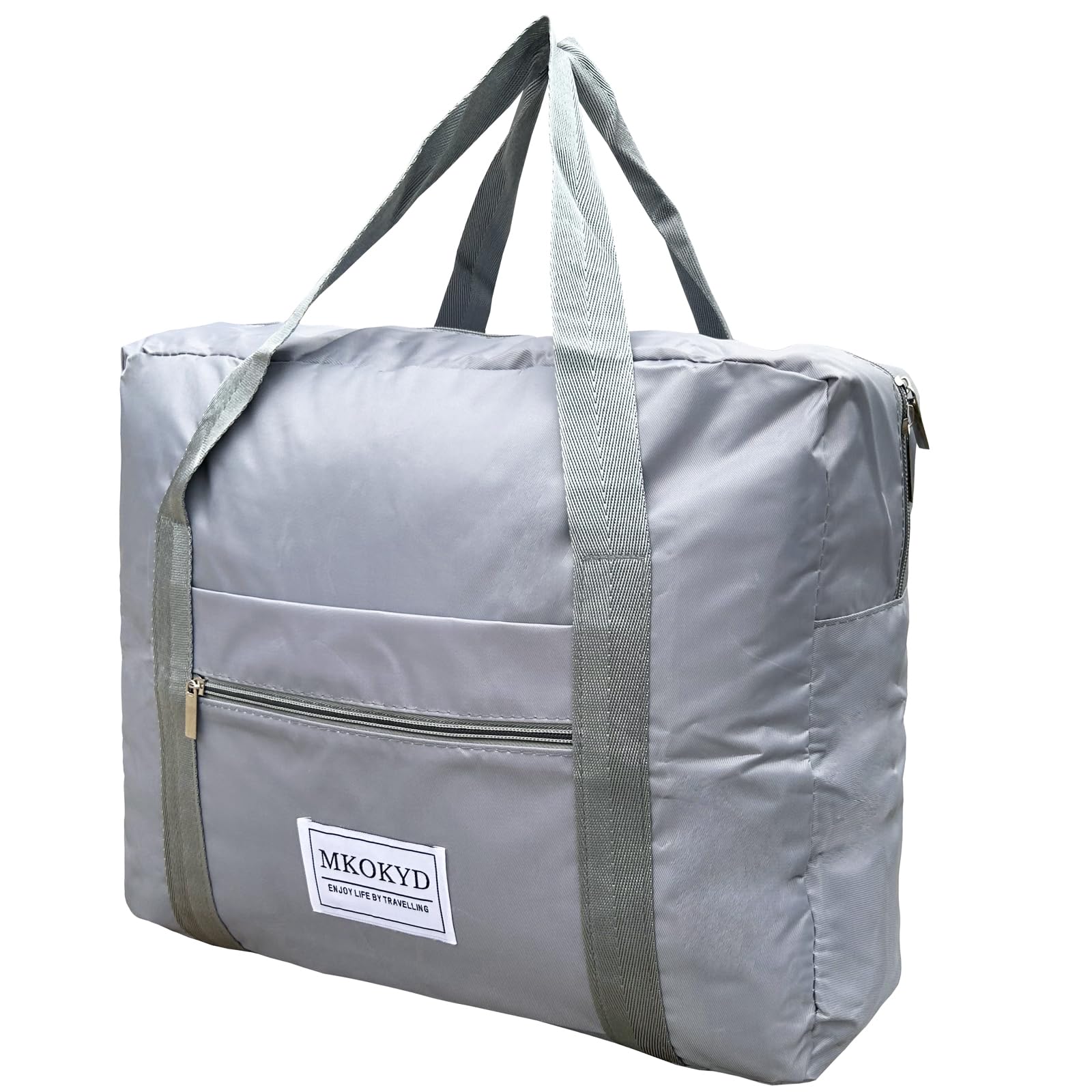 Large 70L Foldable Duffel Bag for Travel - Waterproof Weekender Overnight Bag with Trolley Sleeve - Perfect for Gym, Camping & Airplane Carry-On (Men & Women)