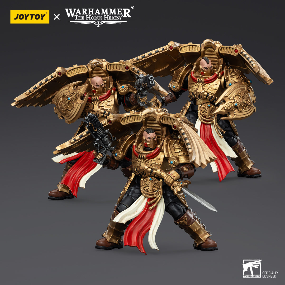 1/18 Scale JOYTOY Warhammer The Horus Heresy Action Figures - Legio Custodes Aquilon Terminator Squad & Custodian Venatari Squad | Collectible Miniatures for Tabletop Gaming and Display