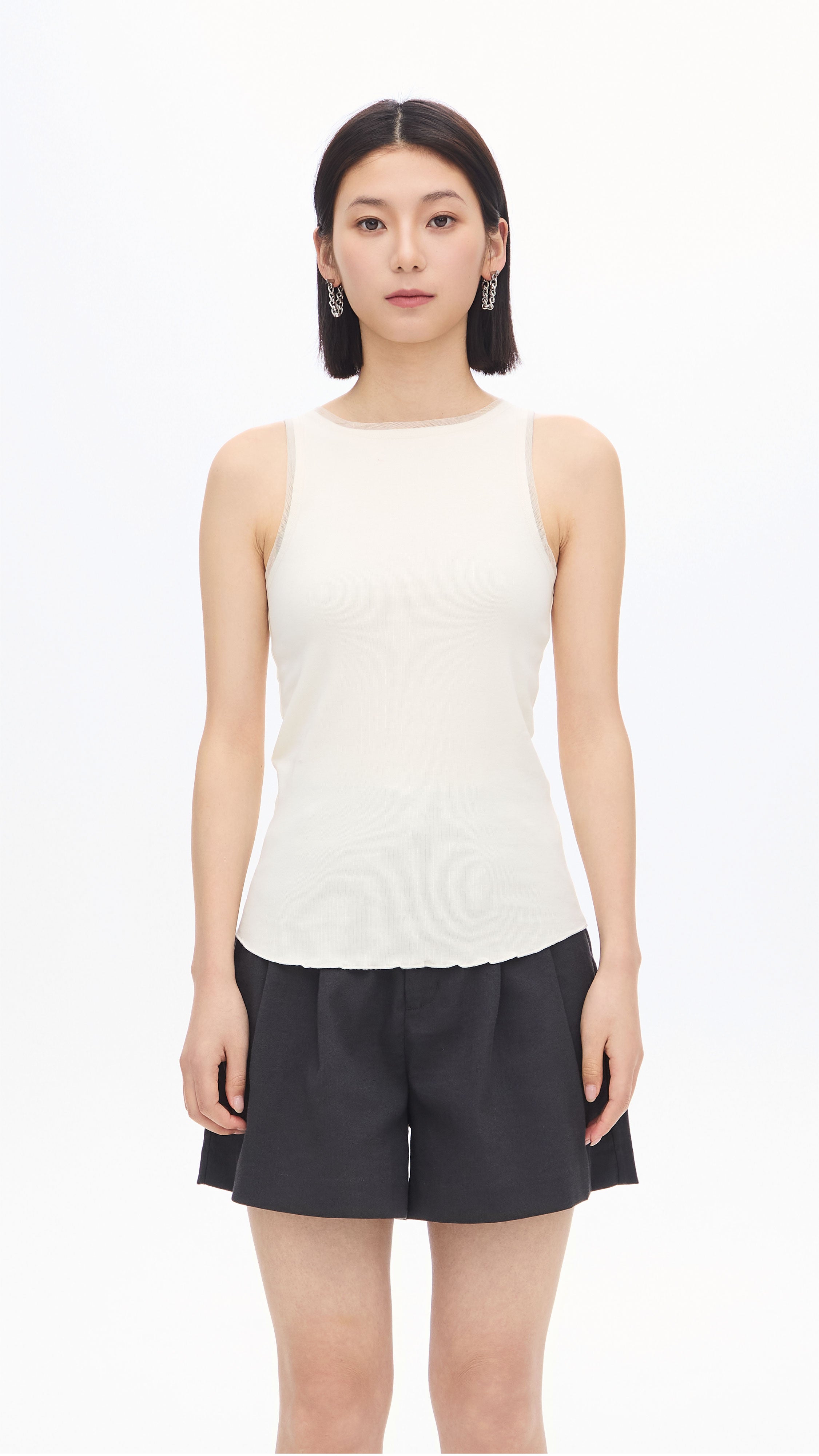Women's Cutout Tank Top - Sexy Sleeveless Crop Top for Summer, Gym & Casual Wear | Breathable & Comfortable Fashion Staple