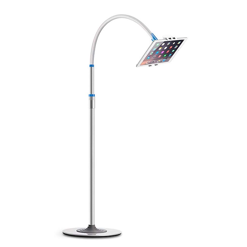 **OFFA 360° Flexible Gooseneck Tablet Stand - Adjustable Long Arm Phone Holder Mount for Bed, Floor & Desk - Compatible with iPad, iPhone, Samsung (Blue, 1345-1870mm) - Perfect for Reading, Watching Videos & Hands-Free Use**