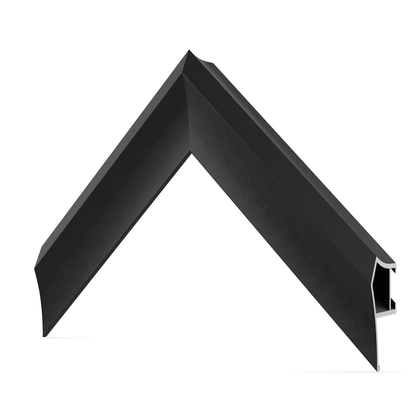 Premium Anodized Black Alloy Prismatic Bezel for Samsung Frame TV - Durable & Stylish TV Frame Trim for Modern Home Decor & Living Room Aesthetics