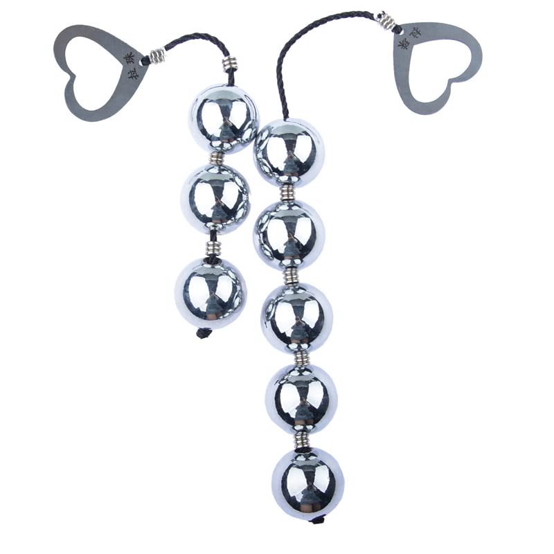 Weighted Metal Ben Wa Balls - Kegel Exercise & Vaginal Training Set for Women (3 Balls) | Erotic Adult Sex Toys for Strength & Pleasure | Perfect for Home Use, Couples Play & Solo Exploration