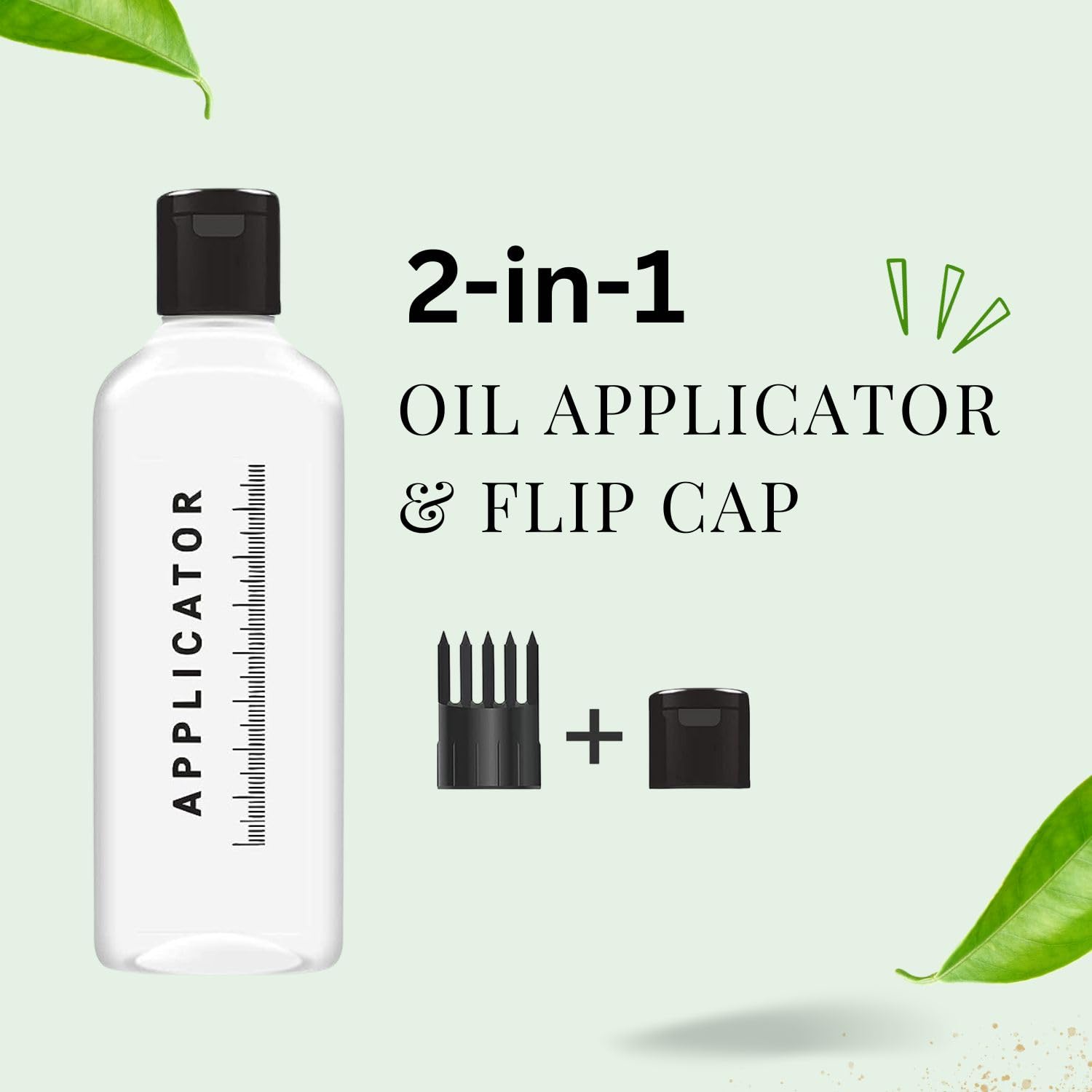 Flemco 100ml Hair Root Applicator Bottle with Comb Cap - Fine Mist Spray & Flip Top for Hair Oil, Shampoo & Scalp Treatments | Refillable Multipurpose Bottles (Set of 3) | Perfect for At-Home Hair Care & Salon Use