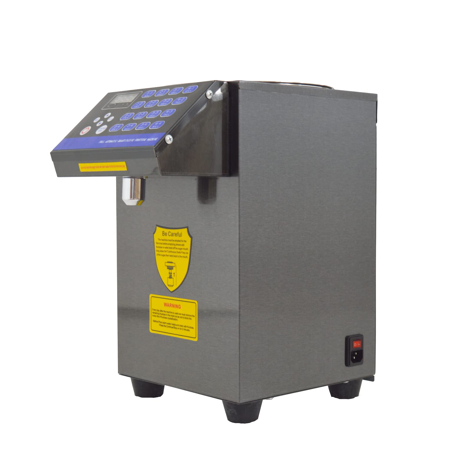 TECHTONGDA 16-Group Automatic Fructose Dispenser 10L Commercial Sugar Syrup Machine for Bubble Tea - 110V 350W - Perfect for Boba Shops, Coffee Houses & Dessert Businesses