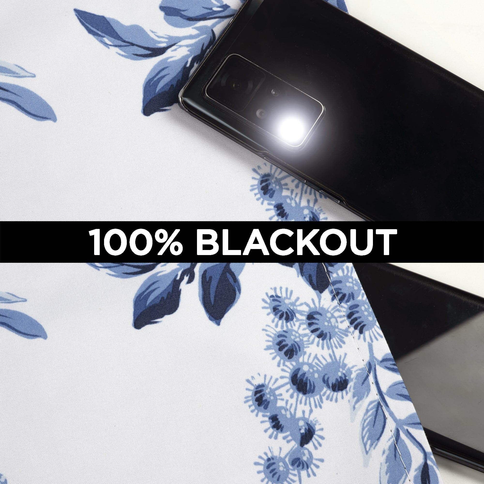 Farmhouse Style Blackout Curtains with Bird & Flower Design - Thermal Insulated Grommet Window Panels for Living Room & Bedroom - Noise Reducing & Energy Saving Home Decor