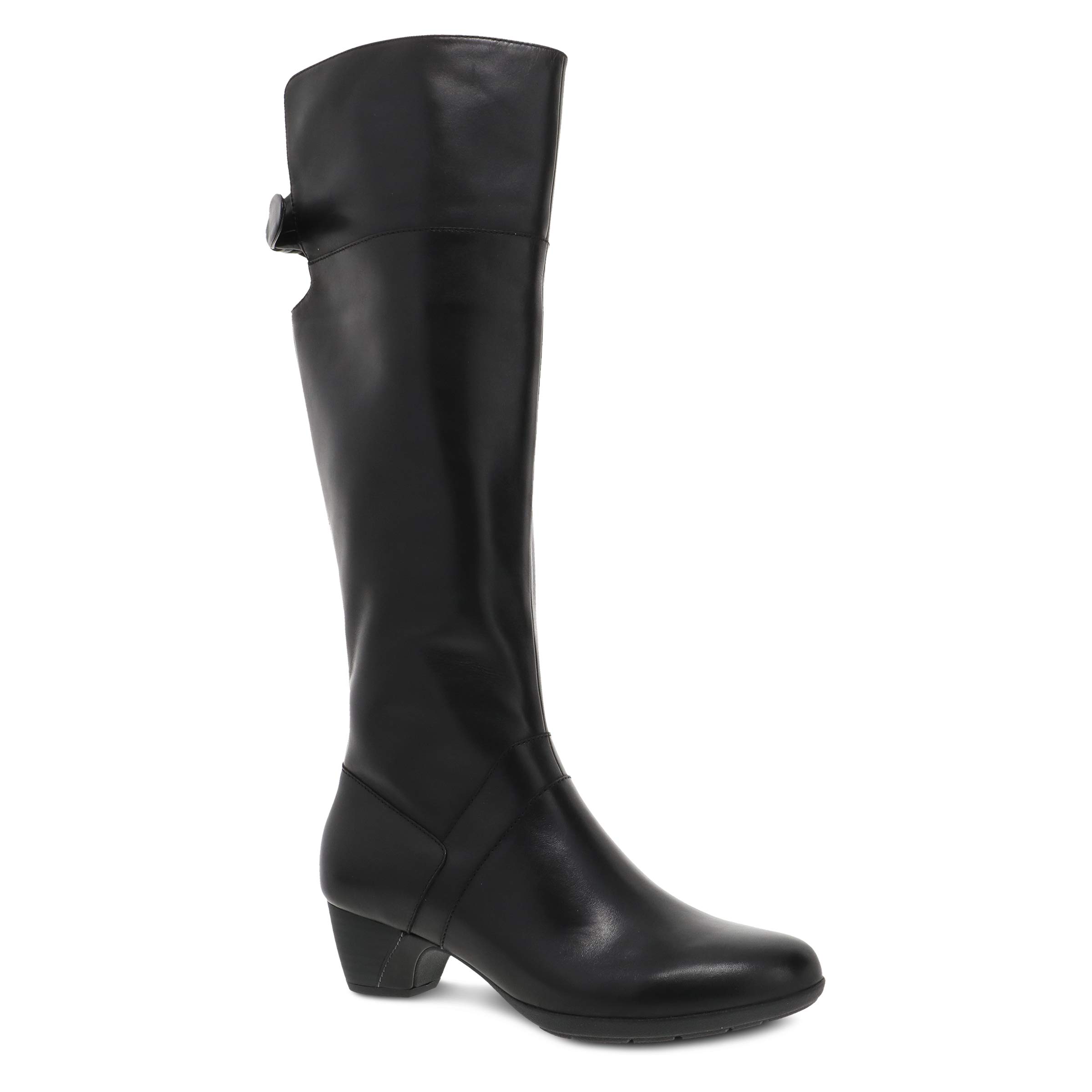 Dansko Women's Dori Tall Heeled Boots - Comfortable Leather Ankle Booties for Women, Fashionable Chunky Heel Boots for Work, Office, and Casual Outfits