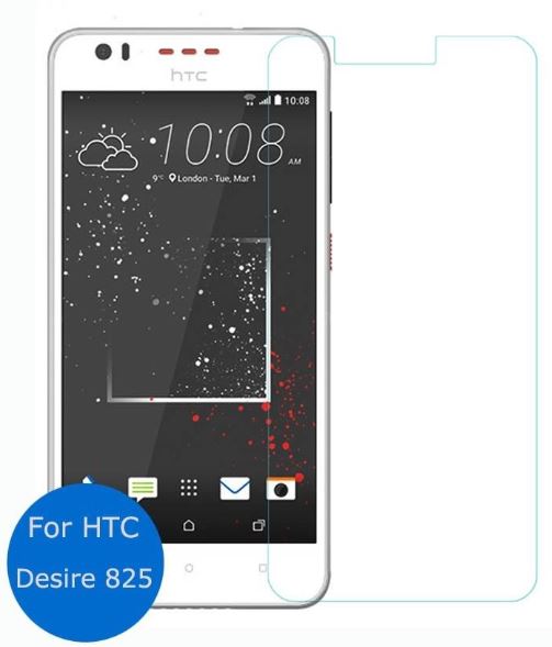 Premium HTC Desire 825 Tempered Glass Screen Protector - Shatterproof, HD Clarity, 9H Hardness for Ultimate Phone Protection | Perfect for Work, Travel & Everyday Use