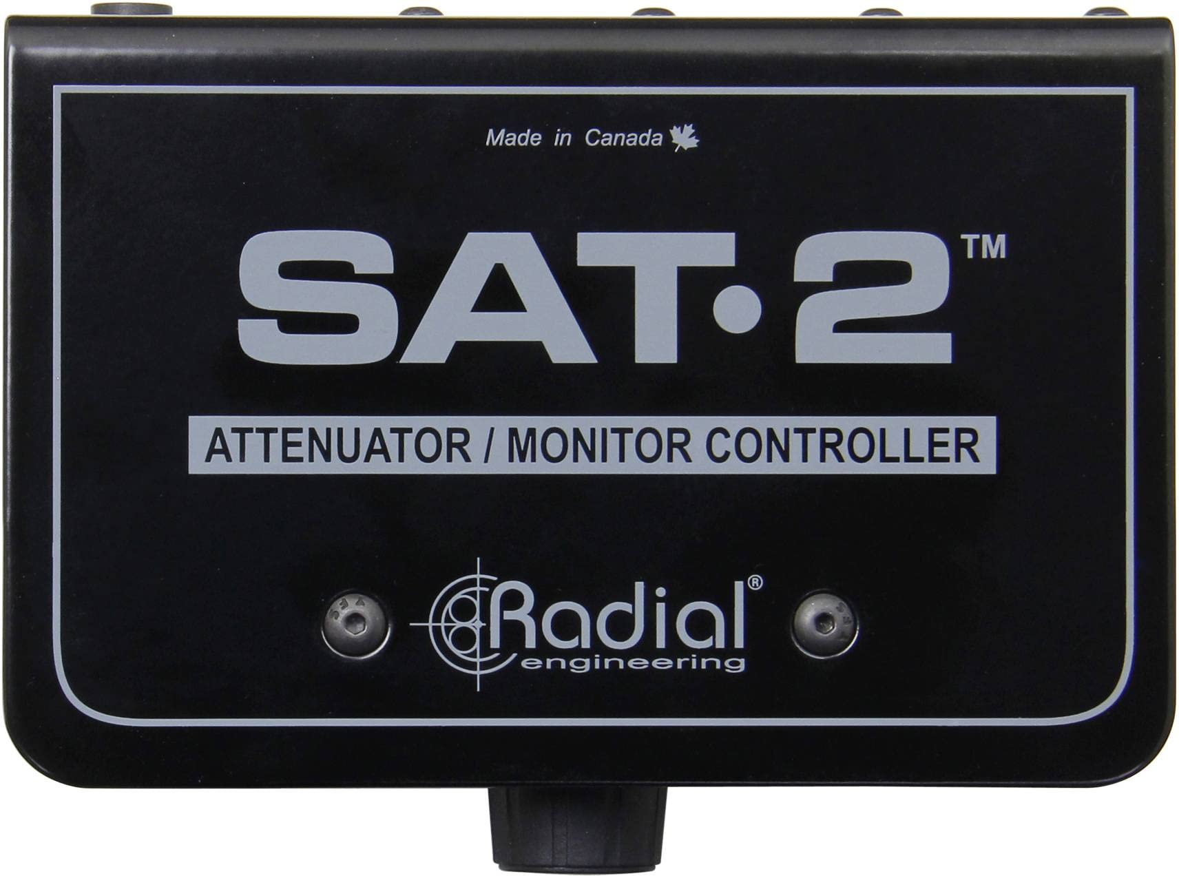Radial SAT-2 Stereo Audio Attenuator Monitor Controller - Professional Studio Volume Control for Music Production & Home Recording