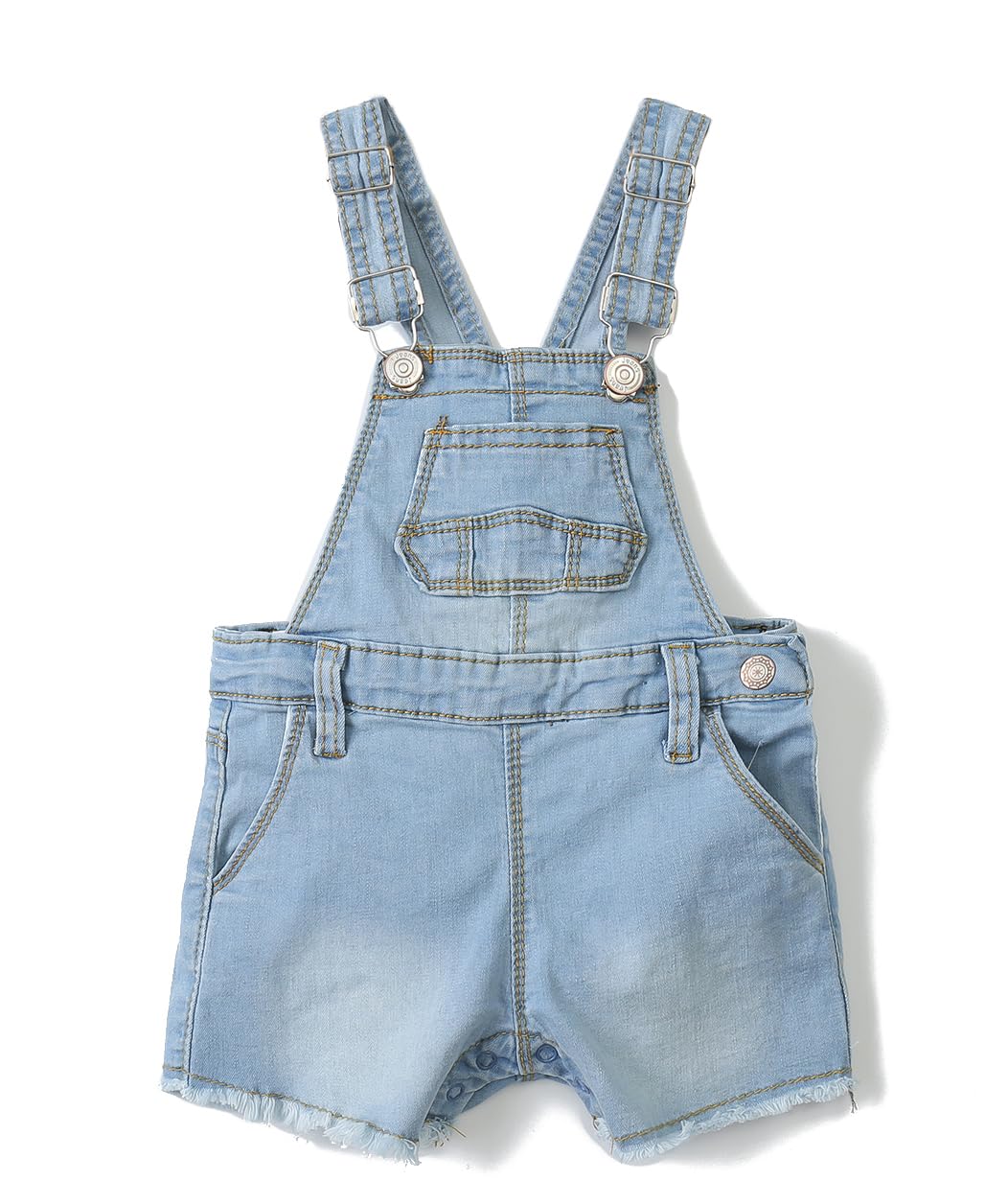 KIDSCOOL SPACE Baby Boy & Girl Denim Shortalls - Cute Toddler Jean Shorts for Summer | Playtime, Beach & Outdoor Adventures
