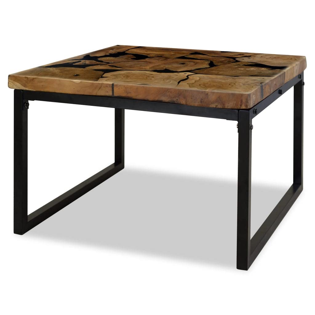 CHARMMA Teak Resin Coffee Table 23.6