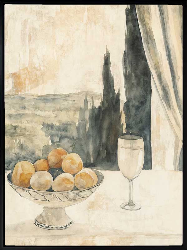 Afternoon Aperitivo Canvas Art Print - Elegant Wall Decor for Living Room, Bedroom & Office - Perfect for Home & Commercial Spaces