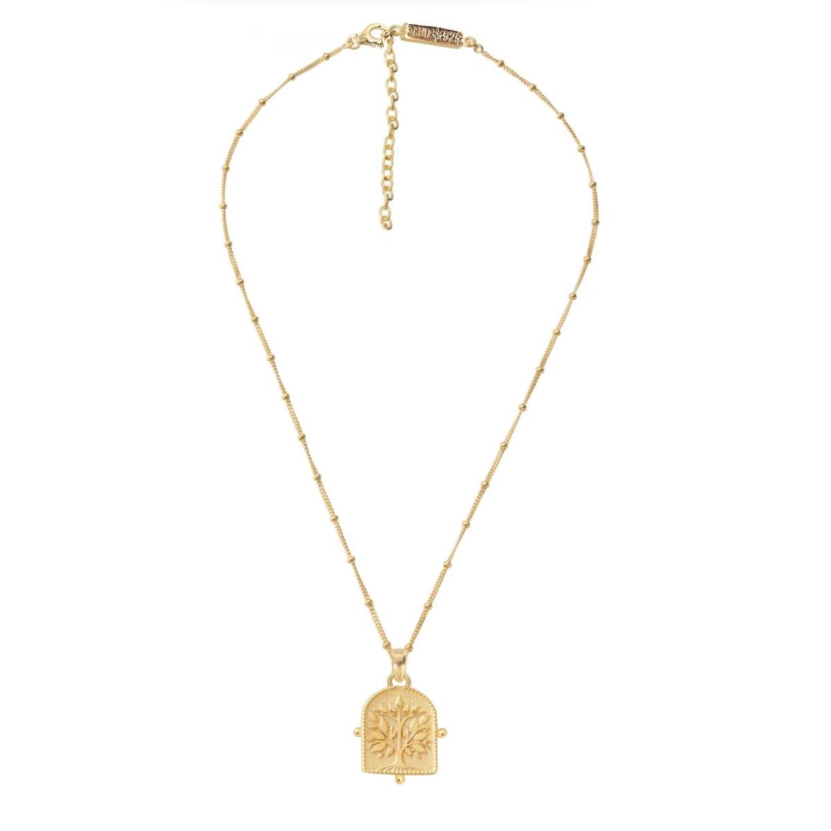Laihas Premium Tree of Life Gold Necklace for Women - Elegant 18K Gold Pendant Necklace, Spiritual Jewelry Gift for Mom, Wife, Daughter - Perfect for Weddings, Anniversaries & Special Occasions