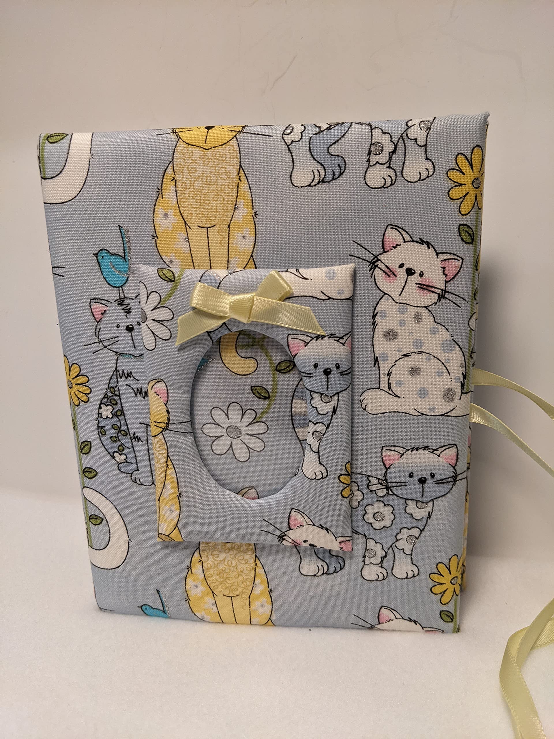 Custom Kitten Photo Album - Holds 100 4x6 Photos - Handmade Cat Scrapbook - Perfect for Pet Memories, Baby Shower Gifts & Wedding Keepsakes