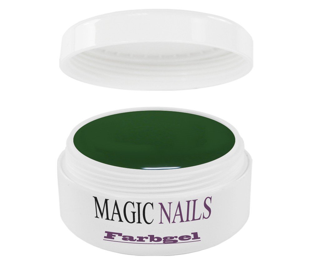 Magic Nails Dark Green Color Gel Polish - 5ml Professional Nail Art Kit for Home & Salon Manicure