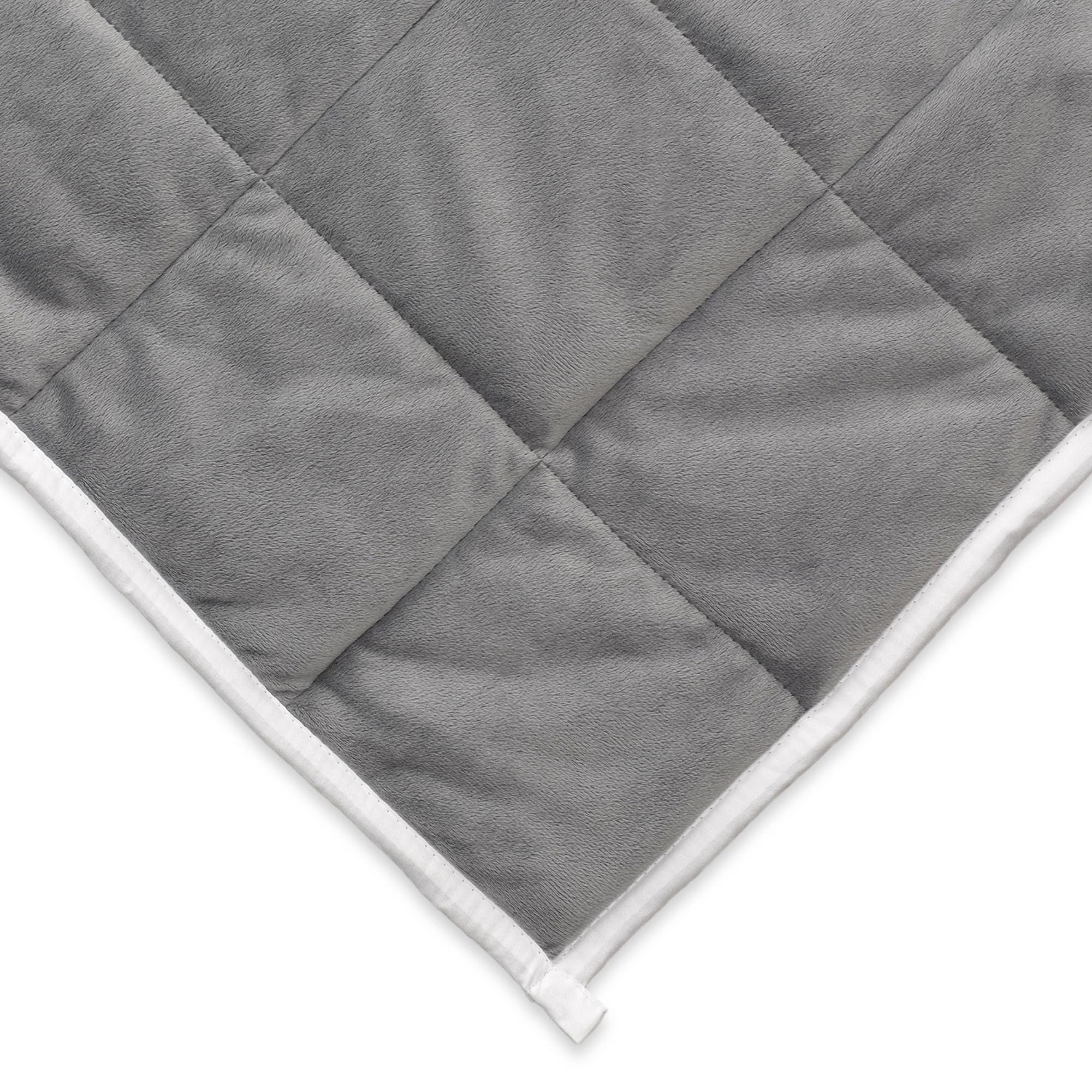 Luxury Reversible Weighted Blanket for Adults - 20lb Heavy Blanket in Queen, King & Twin Sizes | Stress Relief, Anxiety & Sleep Aid | Perfect for Bedroom, Living Room & Travel | White