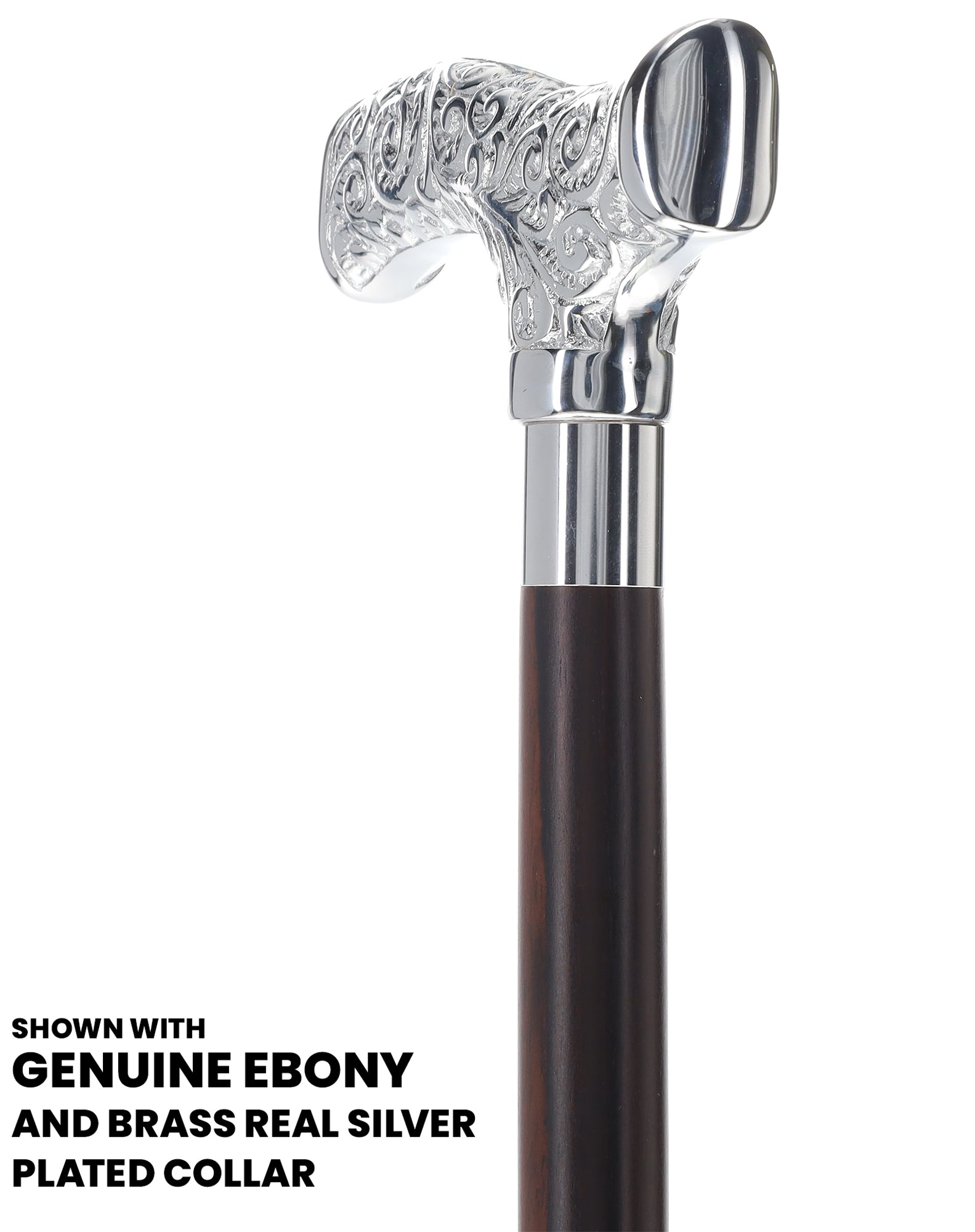 Personalized Chrome Walking Cane - Premium Engraved Cane for Men & Women - Ideal for Gifts, Weddings, and Special Occasions