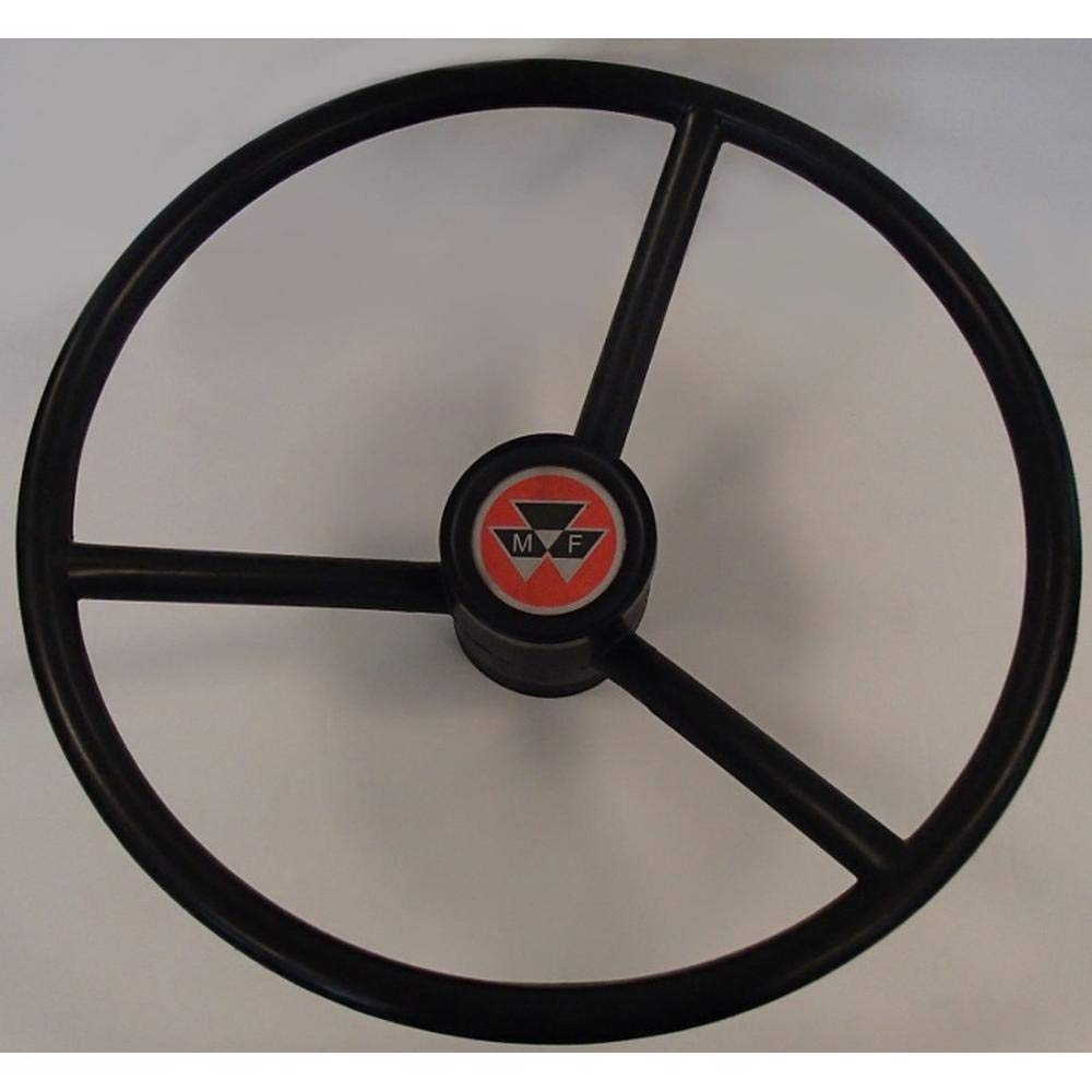 Stevens Lake Parts One New Steering Wheel with Cap Key Type Fits Massey Ferguson 192432M2 Models | Interchangeable with S.43395 | Compatible with Tractors & Farm Equipment | Durable Replacement for Smooth Operation