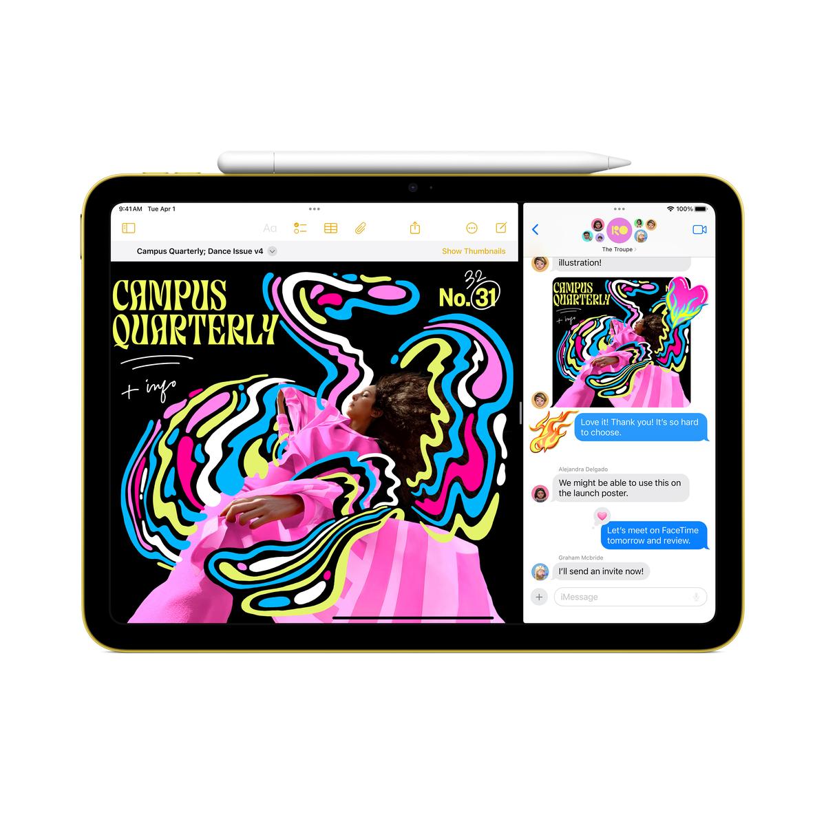 Apple iPad 11th Gen (2025) with A16 Bionic Chip - 10.9-inch Retina Display, 256GB Storage, Wi-Fi 6 - Perfect for Work, School, and Creative Projects