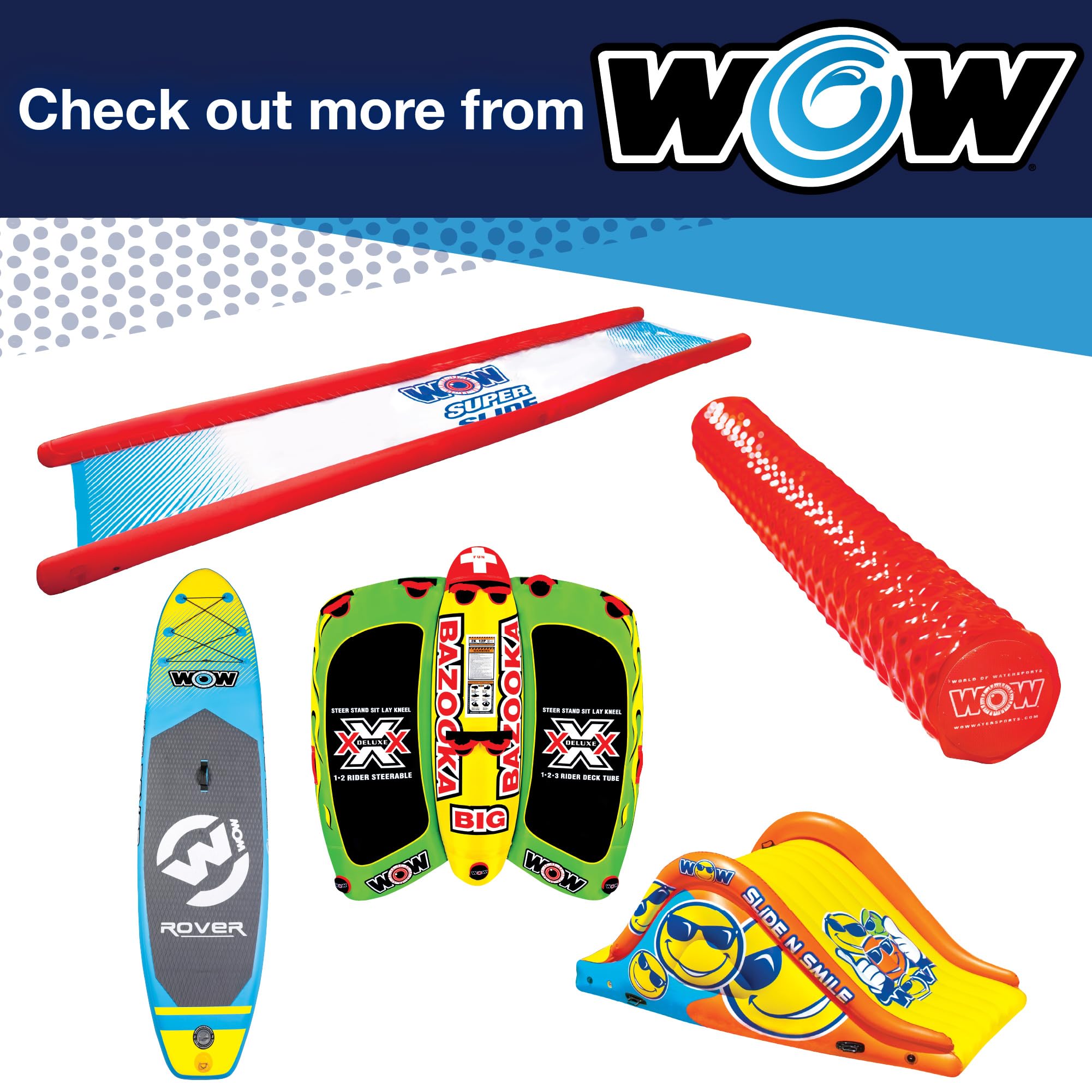 WOW Sports Fruit Fun Soaker - Durable Vinyl Inflatable Pool Slide with Built-in Sprayer for Kids & Adults - Perfect for Backyard Summer Fun and Family Gatherings