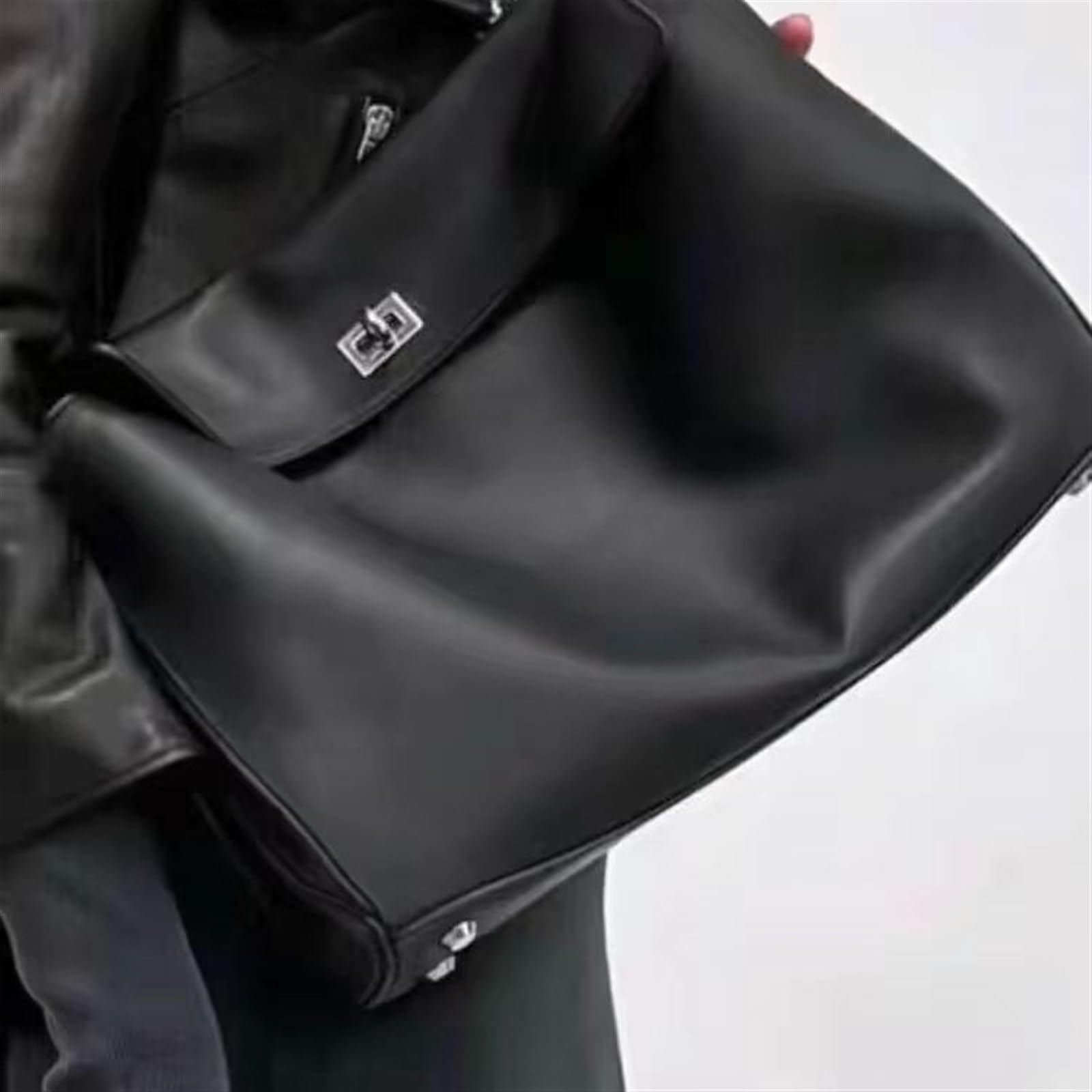 **Genuine Leather Tote Bag for Women - Large Capacity Cowhide Handbag, Stylish Commuter & Armpit Bag - Perfect for Work, Travel & Everyday Use**