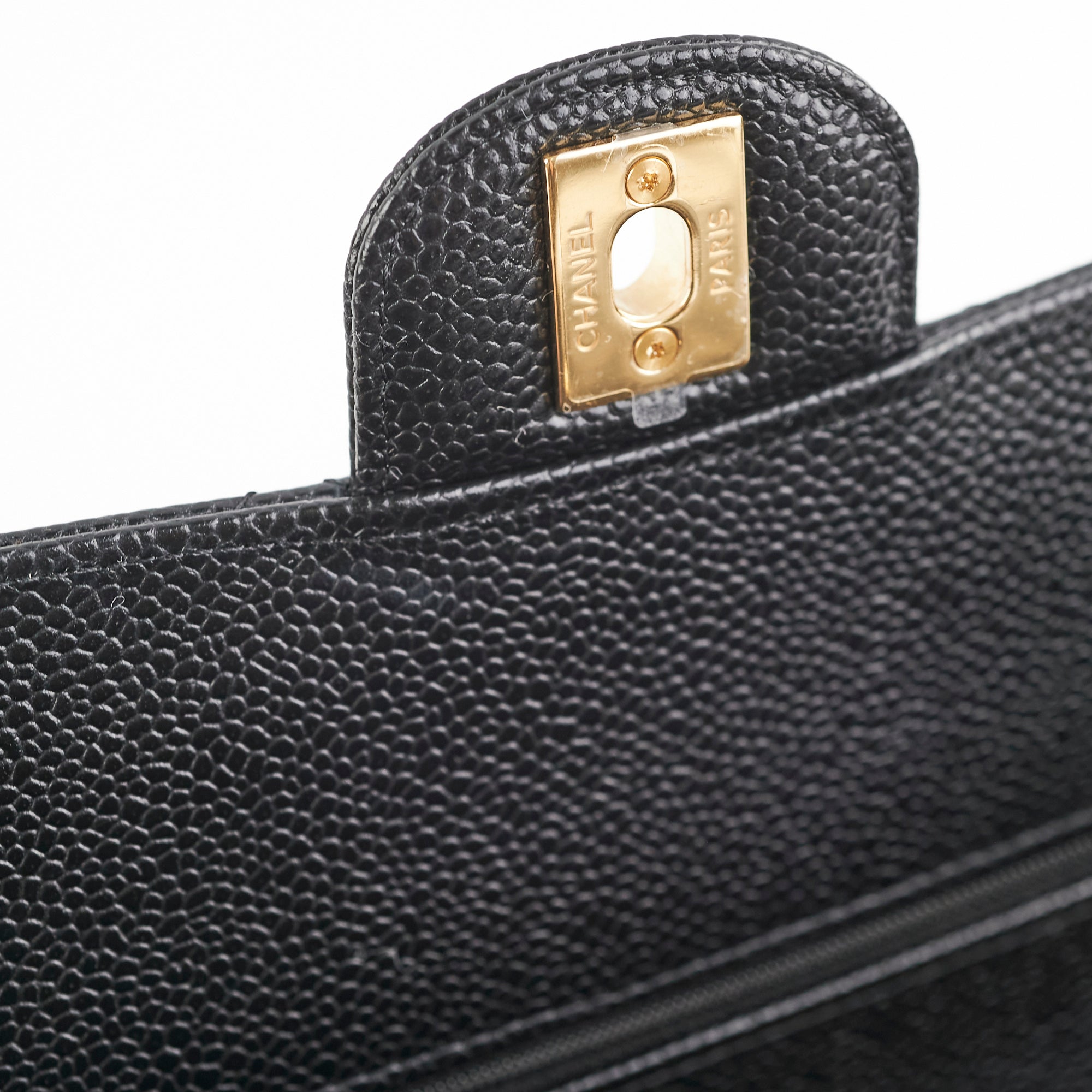 Chanel Medium/Large Double Classic Flap Bag in Black Caviar Leather 2023 - Luxury Handbag for Women, Perfect for Work, Evening Events & Special Occasions
