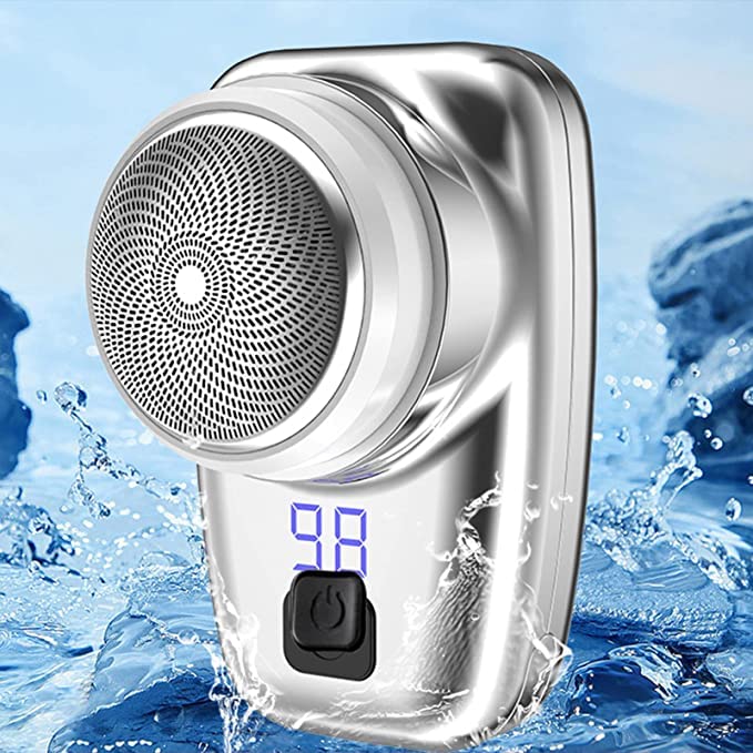 Mini Portable Electric Shaver for Men - USB Rechargeable Wet/Dry Travel Razor | Compact Pocket Size for Home & On-the-Go Grooming