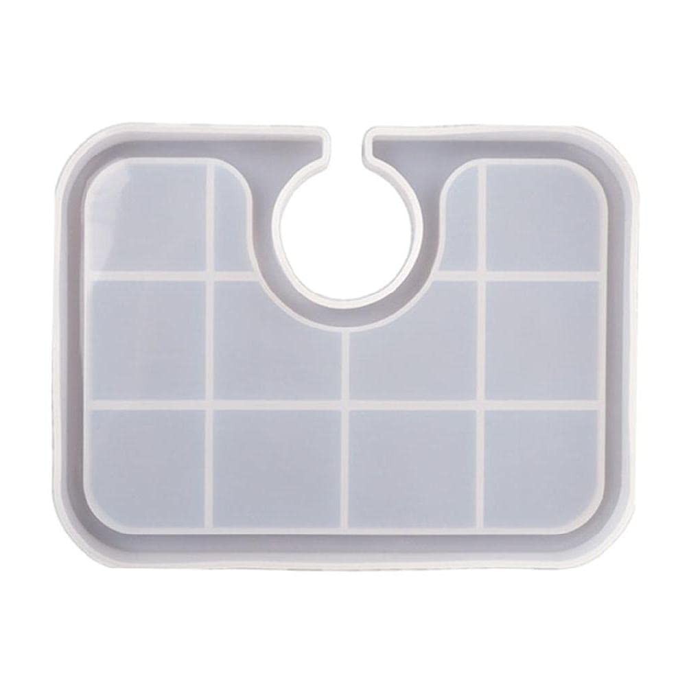 Epoxy Resin Breakfast Tray Mold - Silicone DIY Craft Tool for Cup Coaster, Mug Pad & Home Decor | Perfect for DIY Projects, Resin Art, and Kitchen Organization