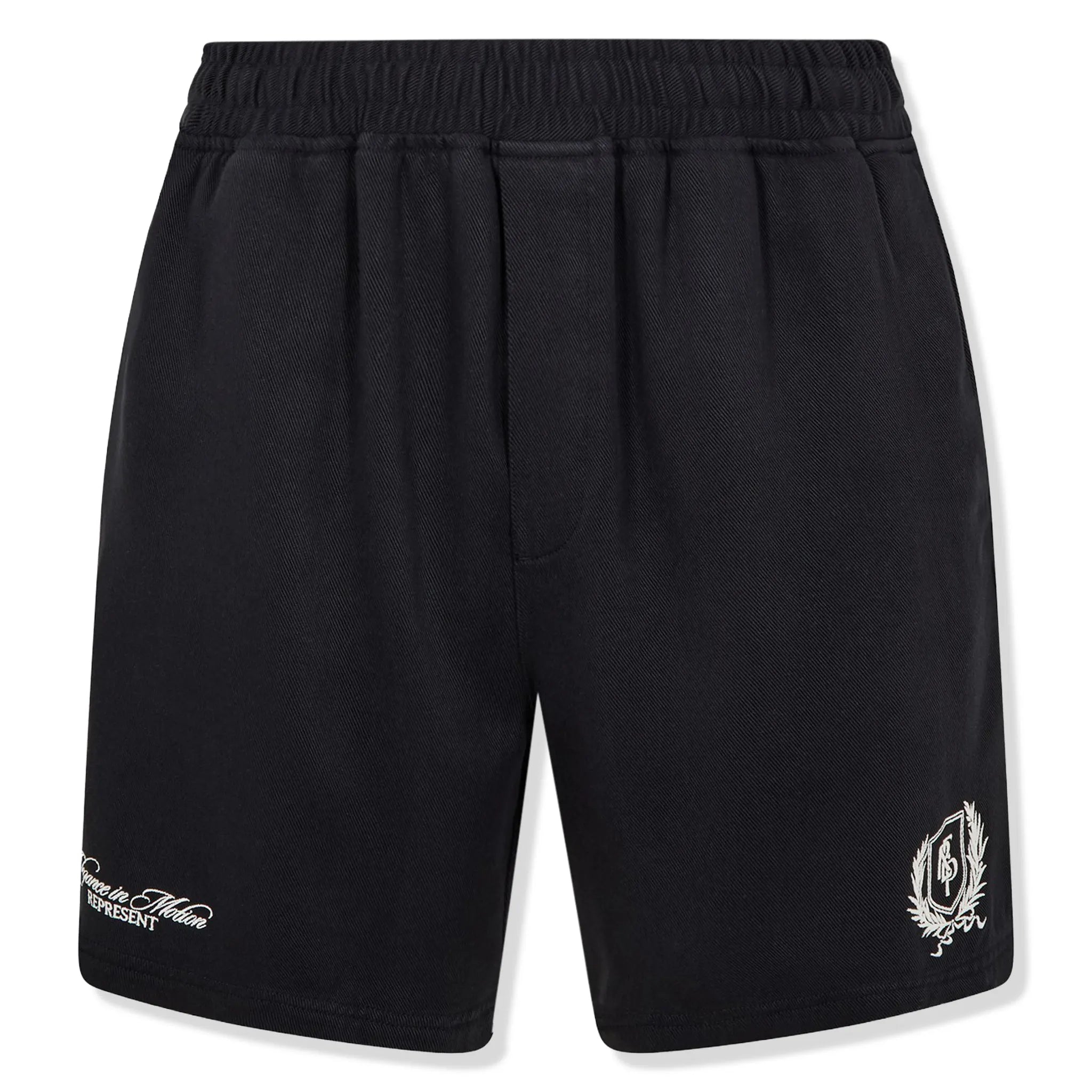 Represent Owner Club Black Shorts - Men's Casual Athletic Shorts for Gym, Running & Lounge Wear | High-Quality Comfort & Style