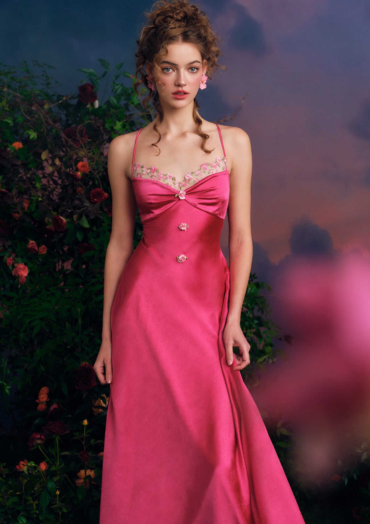 Elegant Tuberose Rose Beauty Dress for Women - Perfect for Weddings, Parties & Special Occasions