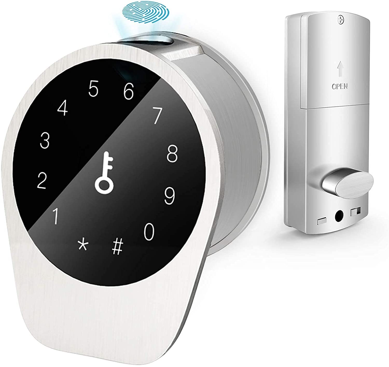 Geek Smart Lock - Keyless Entry Fingerprint Touchscreen Deadbolt with Passcode, RFID Card, Mechanical Key & App Control | Auto-Lock Security for Home, Hotel & Vacation Rentals | Ideal for Smart Homes & Airbnb Hosts