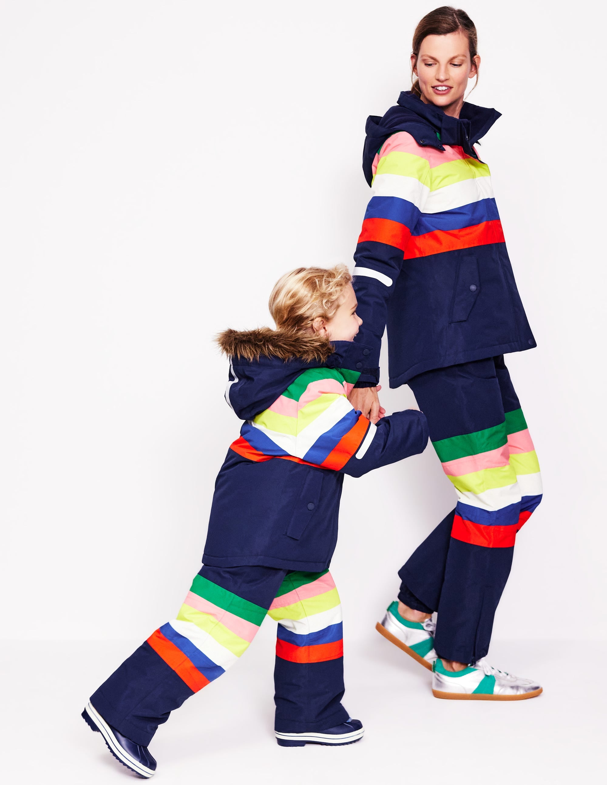 Waterproof All-Weather Pants with Rainbow Stripes - Outdoor Hiking, Camping & Rainy Day Activities