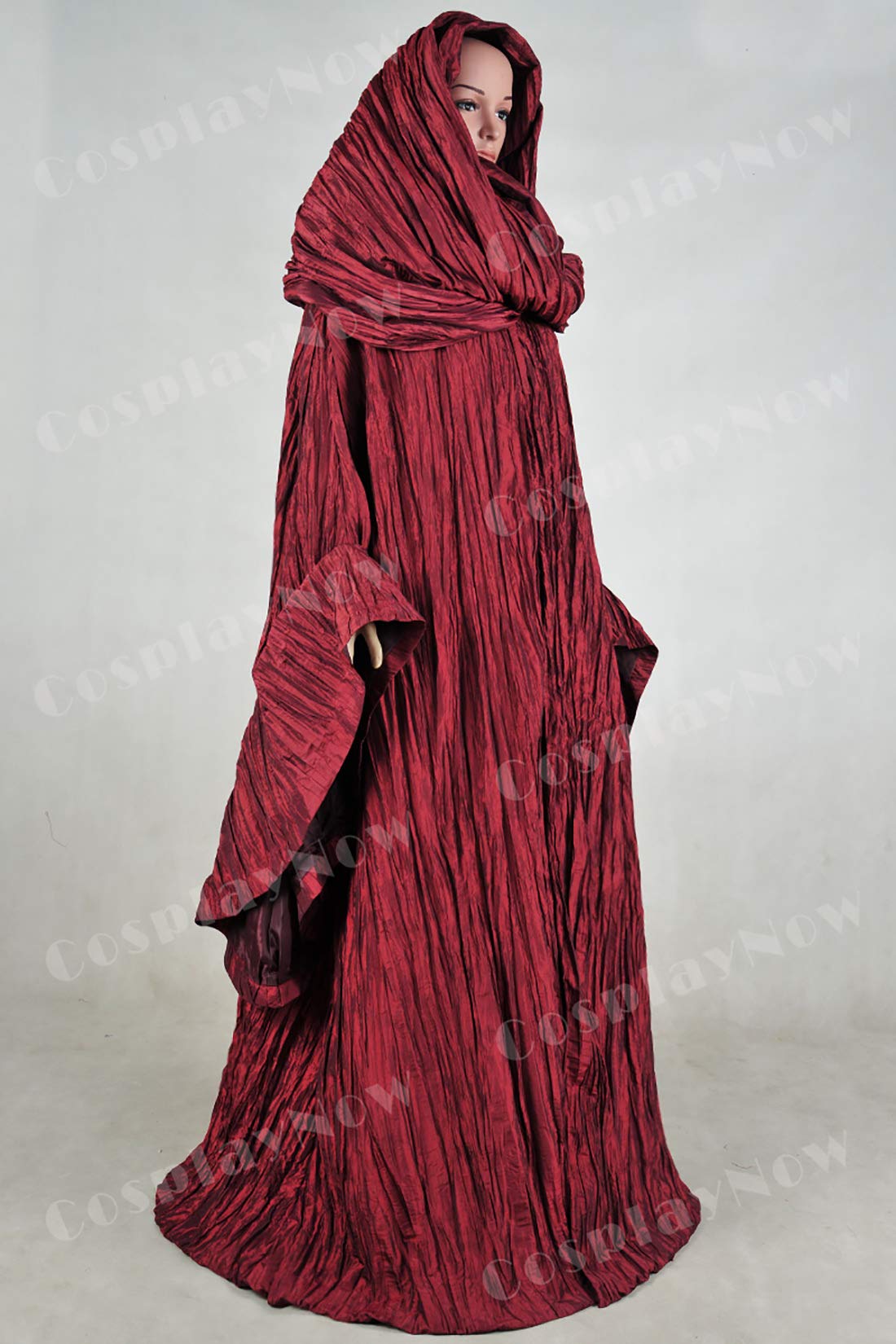 Melisandre Cosplay Dress - The Red Woman Costume for Halloween & Cosplay Events - Red Long Dress with Tailor-Made Fit - Perfect for Game of Thrones Fans & Medieval-Themed Parties