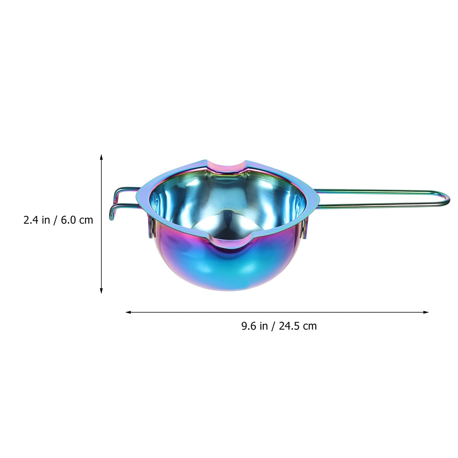 1pc Stainless Steel Chocolate Melting Bowl - Double Boiler Butter Warmer Pot for Baking, Candy Making & Dessert Prep - Perfect for Melting Chocolate, Butter, Candy & Baking Supplies | Ideal for Home Bakeries, Professional Kitchens & DIY Desserts