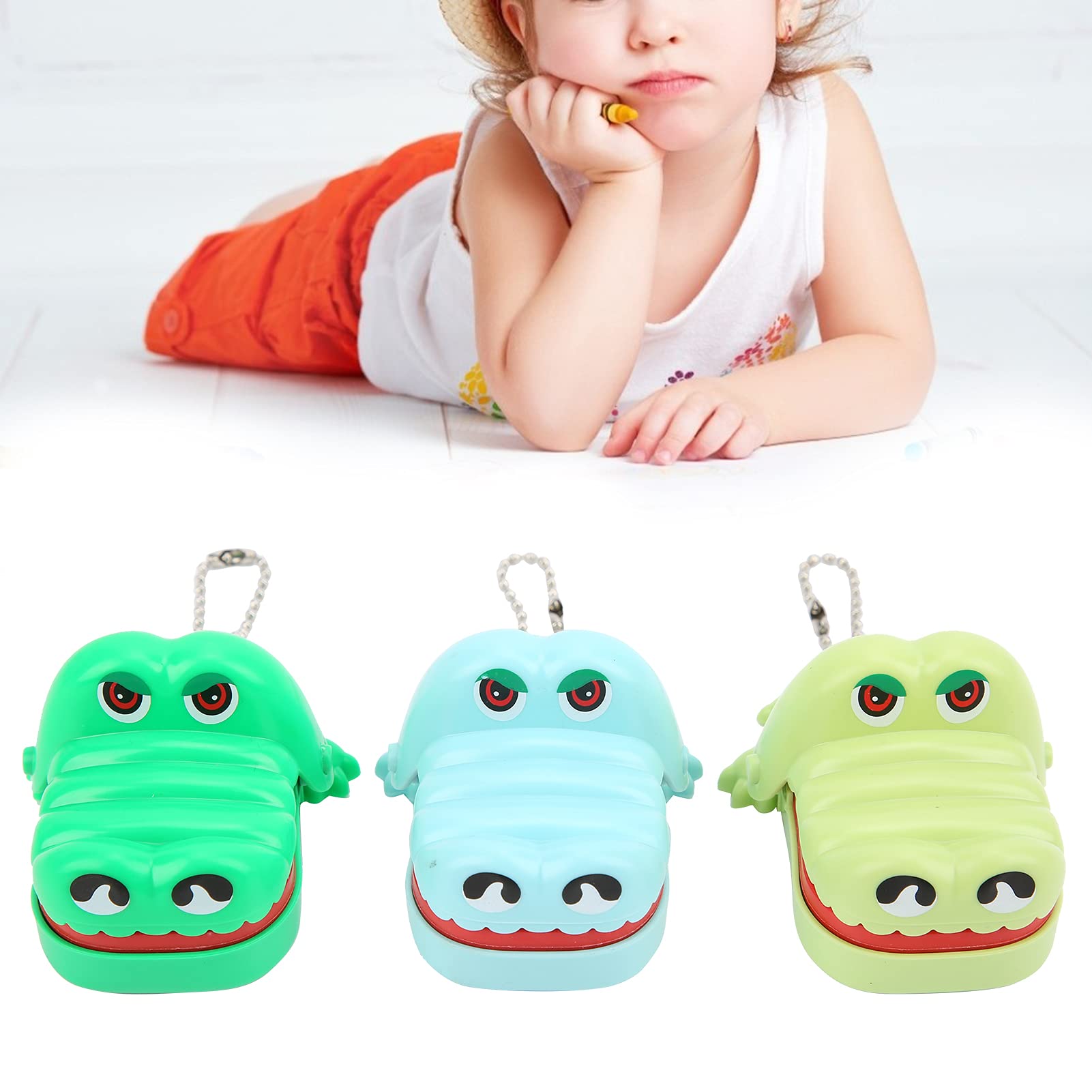 Funny Biting Finger Toy - Safe Eco-Friendly Crocodile Teeth Game for Kids & Family (3 Pack) - Perfect for Party Games, Stress Relief & Interactive Playtime