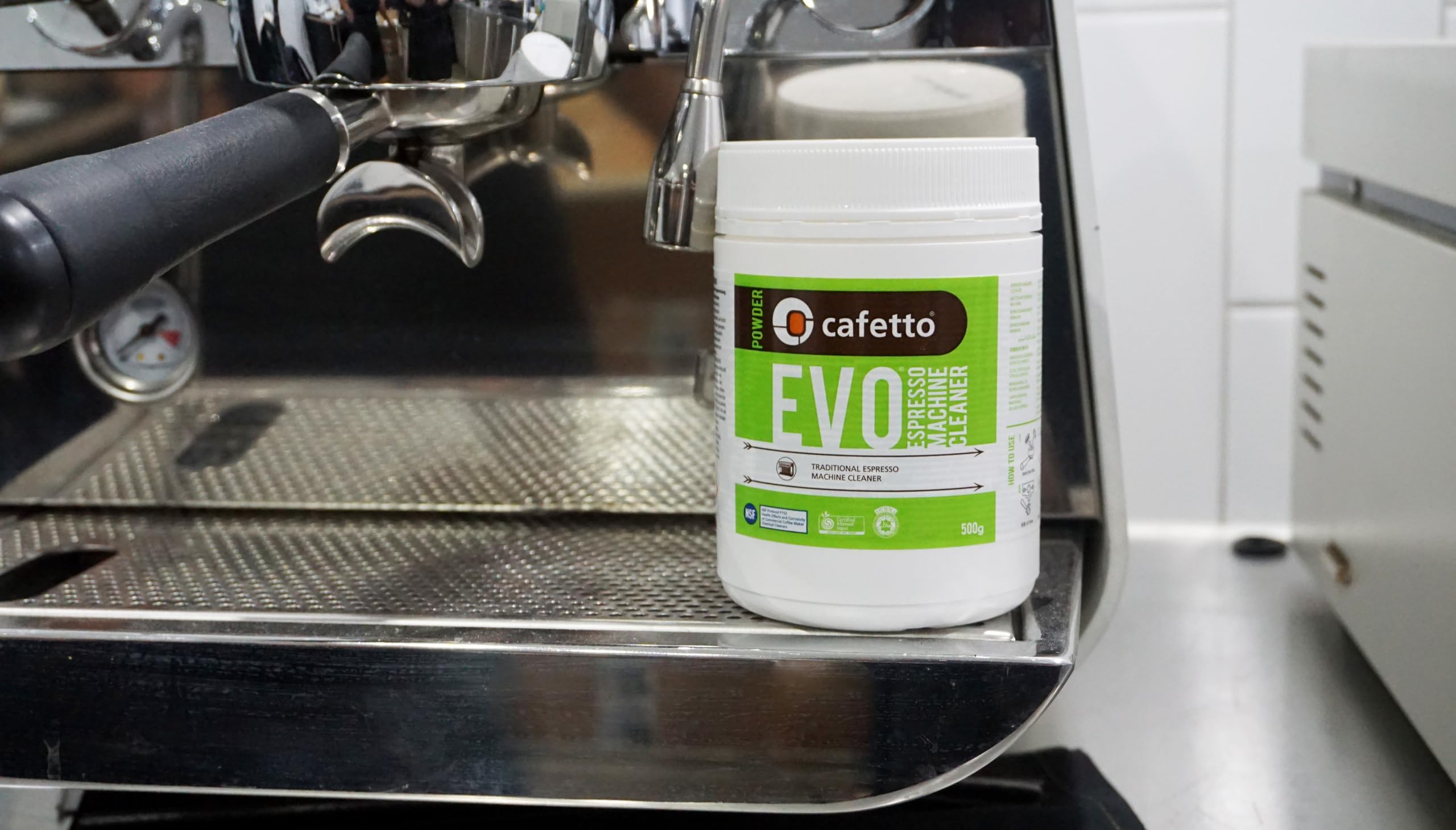 Organic Espresso Machine Cleaner Powder - Evo 500g | Eco-Friendly Coffee Maker Descaler for Home & Commercial Use | Perfect for Keurig, Nespresso & Drip Coffee Machines