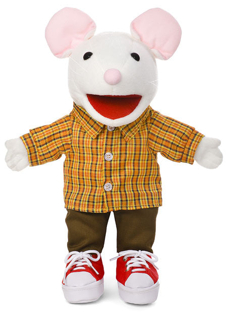 36 cm Small Mouse Hand Puppet - Soft Plush Animal Toy for Kids, Storytelling, and Interactive Play (Code 57) | Perfect for Classroom Activities, Birthday Parties & Imaginative Play