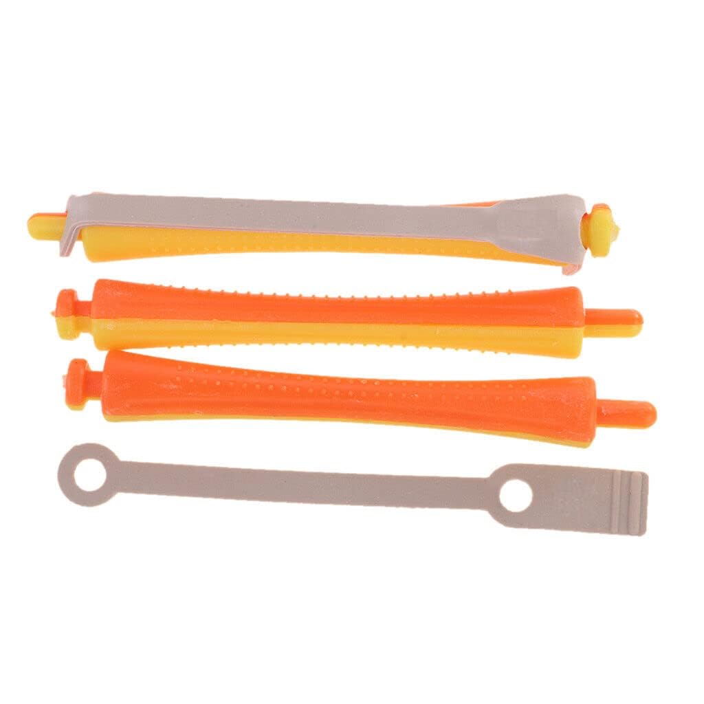 APOEM 12-Piece ABS Plastic Perm Rods Set - Cold Wave Hair Curlers for Salon & Home Styling, Multi-Color Hair Rollers (12pcs) - Perfect for Perms, Curls & Professional Hairstyling