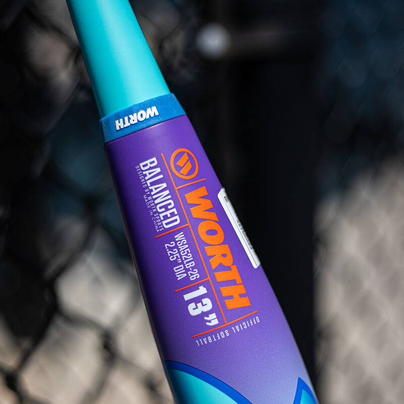 2025 Worth 2Legit Balanced ASA/USA Slowpitch Softball Bat - WSA52LB - Perfect for Competitive Games & Recreational Play
