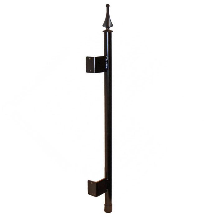 Adjustable Wall Mount Straight Pole with Straight Arms - Perfect for Hanging Plants, Curtains & Home Decor