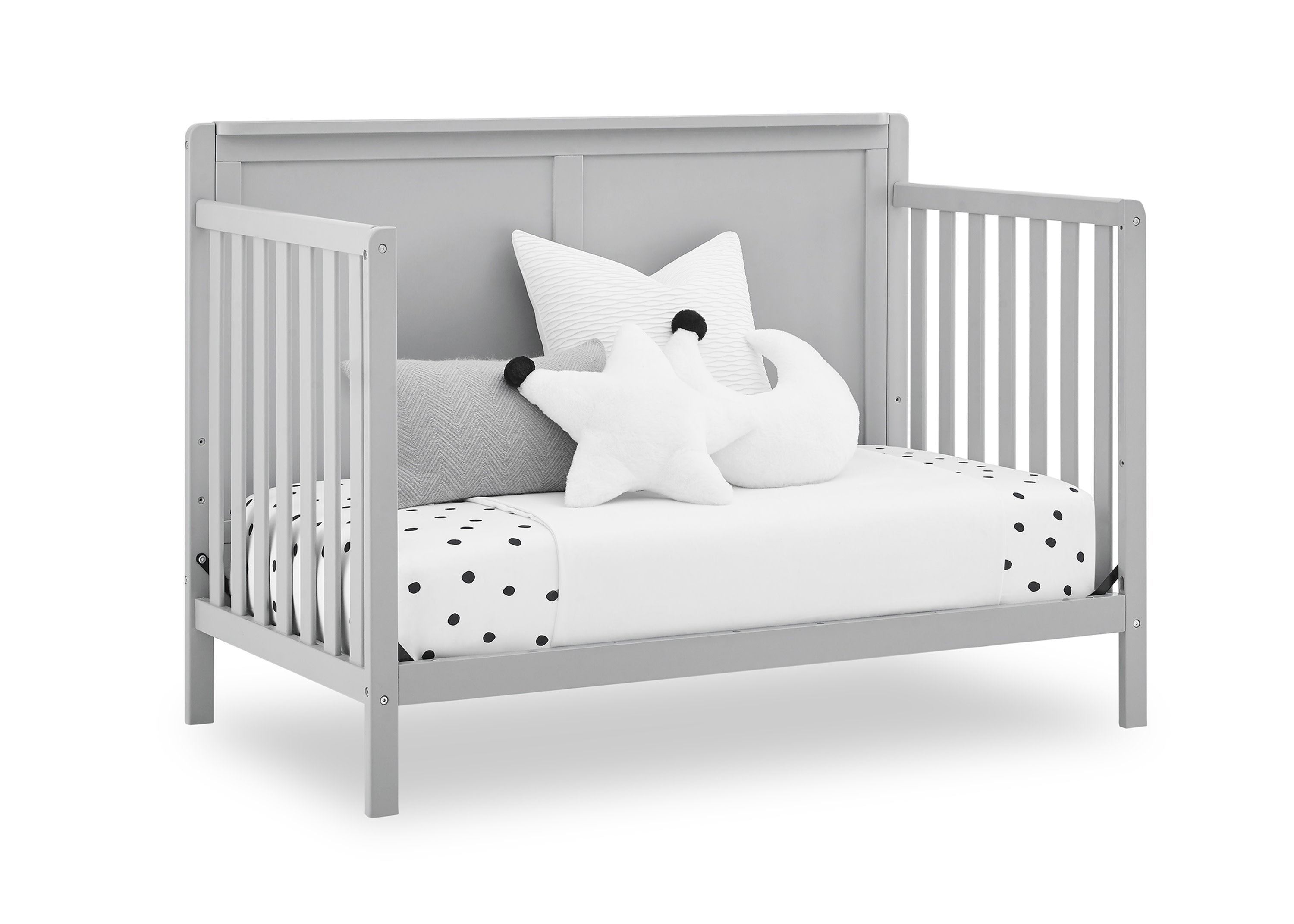 Hartley 6-in-1 Convertible Baby Crib - Toddler Bed & Full-Size Bed Frame - Nursery Furniture for Boys & Girls - Perfect for Newborn to Teen Years