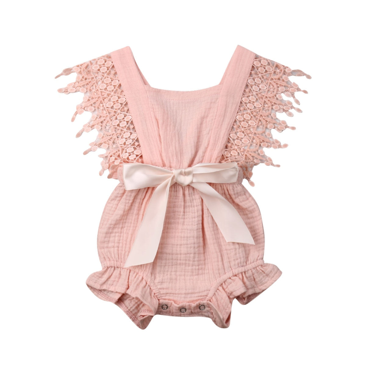 Jenny Sleeveless Lace Romper for Women - Elegant Summer Jumpsuit with Floral Embroidery | Perfect for Beach Vacations, Date Nights & Outdoor Parties
