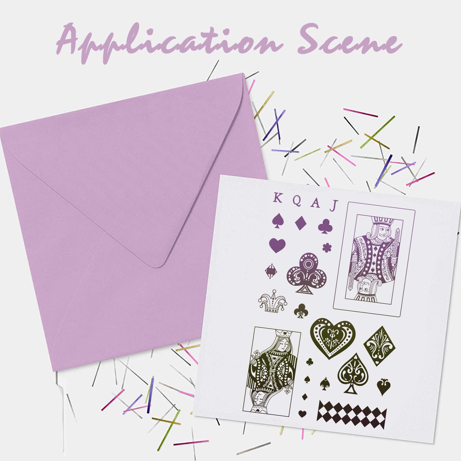 GLOBLELAND Clear Silicone Poker Stamps for DIY Scrapbooking - Transparent Rubber Stamps for Birthday Cards, Easter Greetings, Valentine's Day Crafts, Photo Album Decor & Paper Art Projects - Perfect for Handmade Cards, Journaling, and Creative Gift Wrapping
